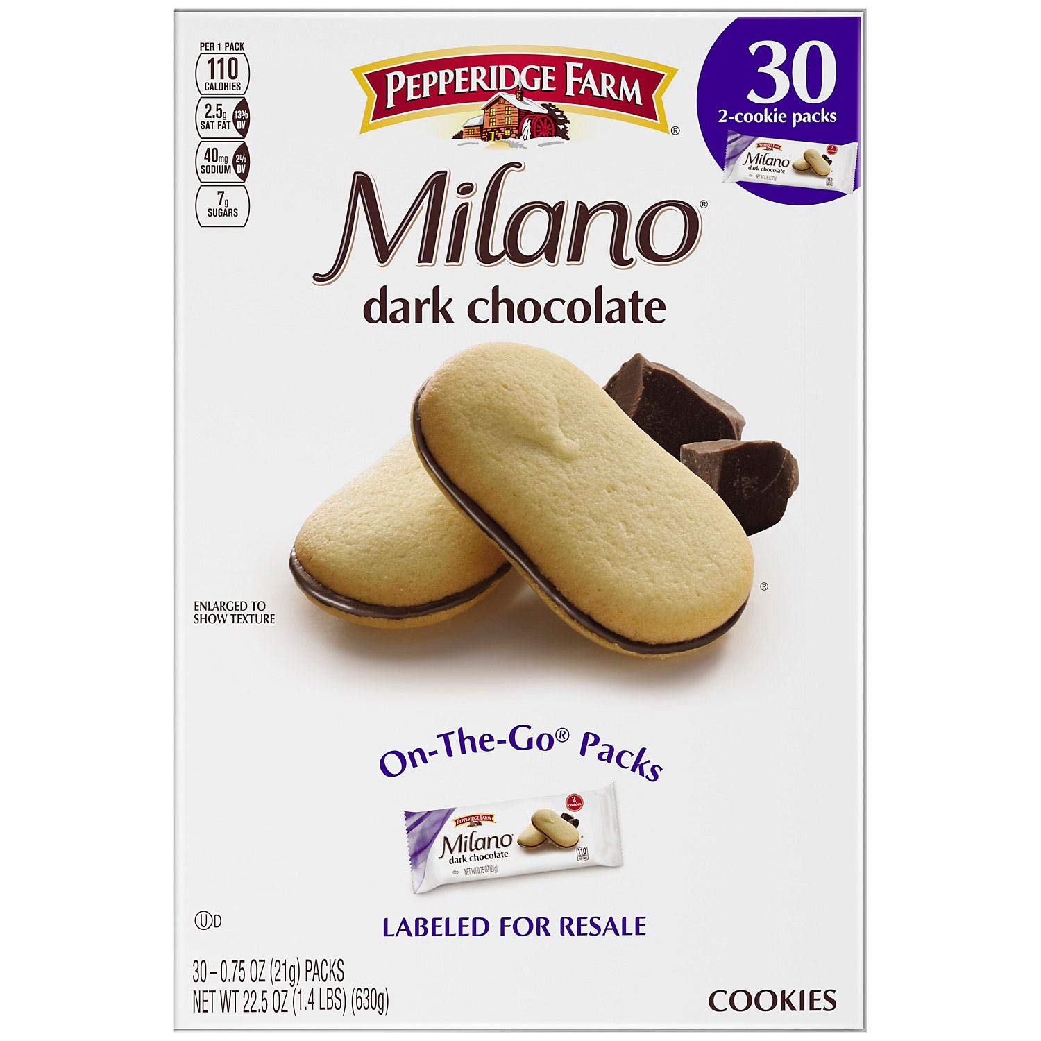 Amazon.com: Pepperidge Farm Milano Cookies, 0.75 Ounce (30 Count